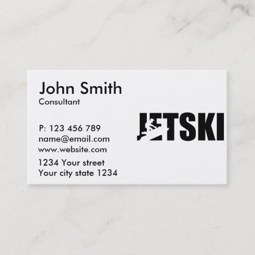 Jetski Business Card