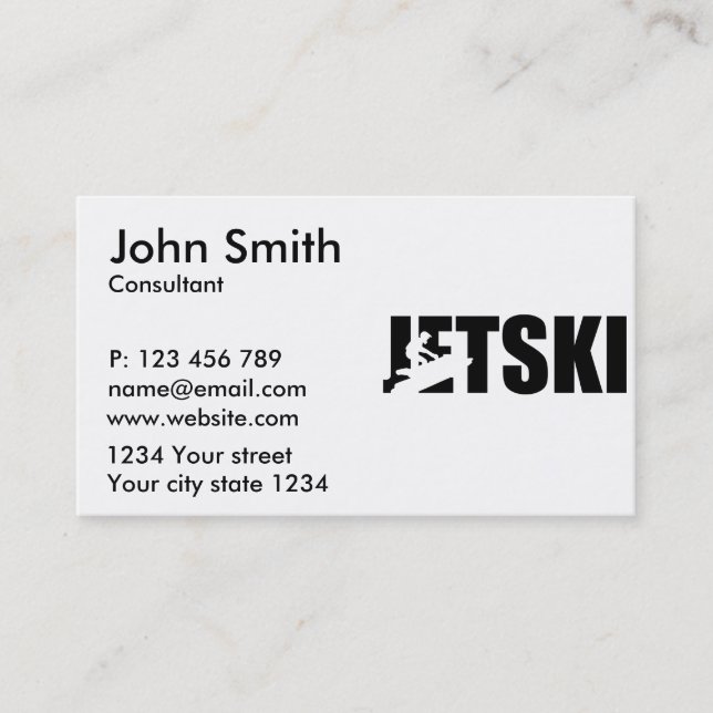 Jetski Business Card (Front)