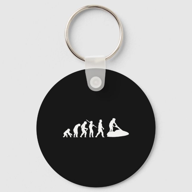 Jetski Watersport Jet Ski Skiing Evolution  Keychain (Front)