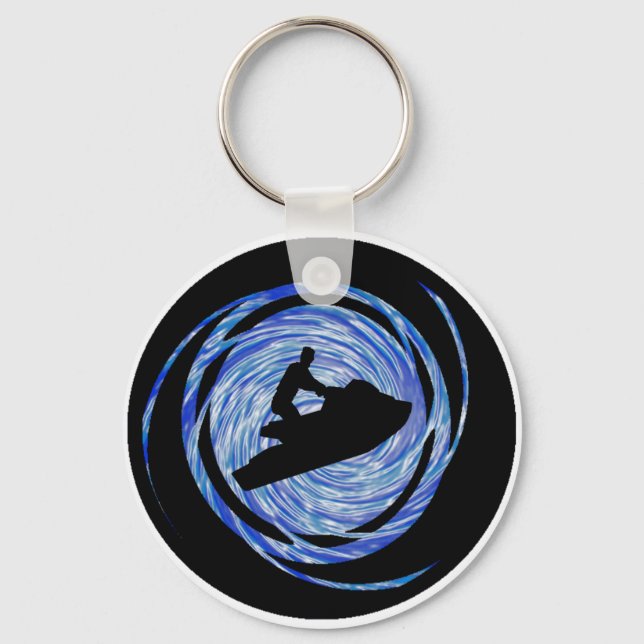 JETSKIING THE CARRIBEAN KEYCHAIN (Front)