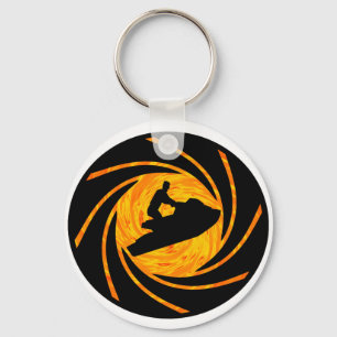 JETSKIING THE GULF KEYCHAIN