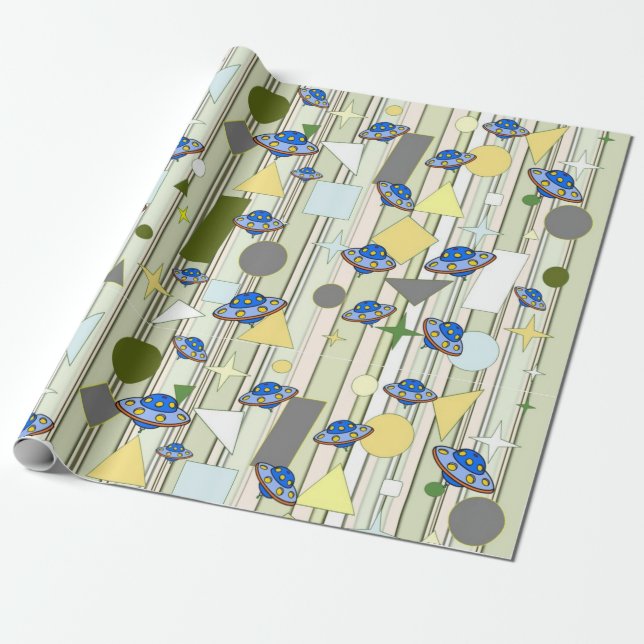 Jetsons wrap wrapping paper (Unrolled)