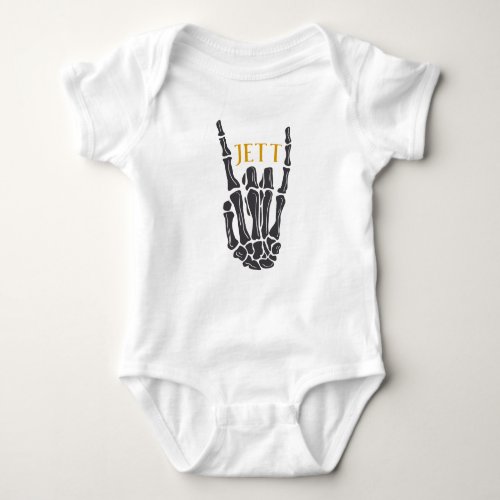 Jett Name Custom Toddler Rock n Roll Metal Punk Baby Bodysuit