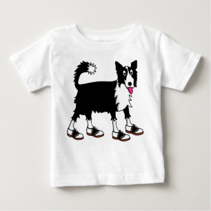 Jett the Border Collie Baby T-Shirt