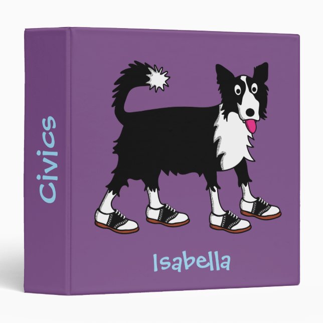 Jett the border collie binder (Front/Spine)