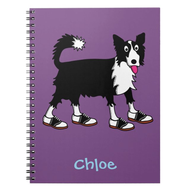 Jett the border collie notebook (Front)