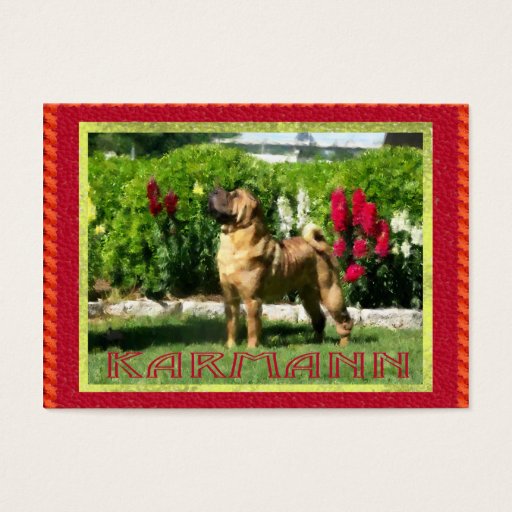 Customizable Jetta Shar-pei Profile Cards Business Card Template