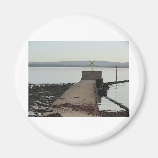Jetty at Pennington Marsh, Lymington Magnet (Front)