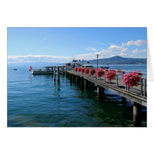 Jetty on Lake Geneva Cards