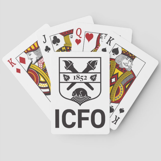 Jeu de cartes de l'ICFO Poker Cards (Back)