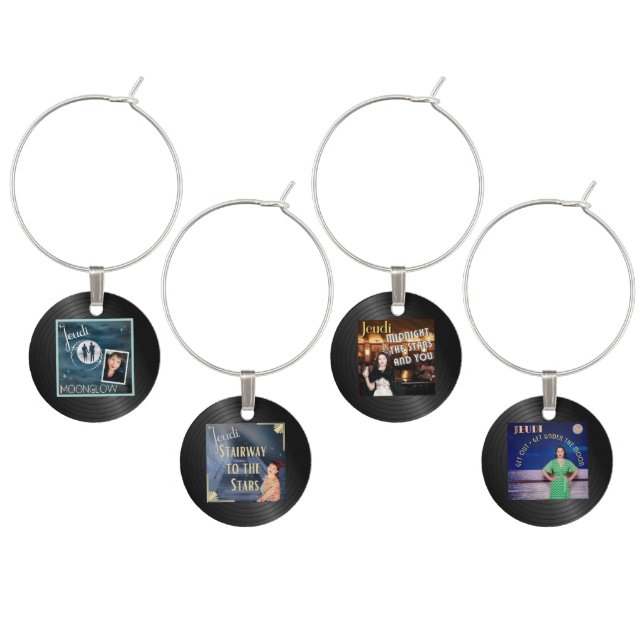 Jeudi - Set A "Wine Glass Charms" Wine Charm (Staggered)