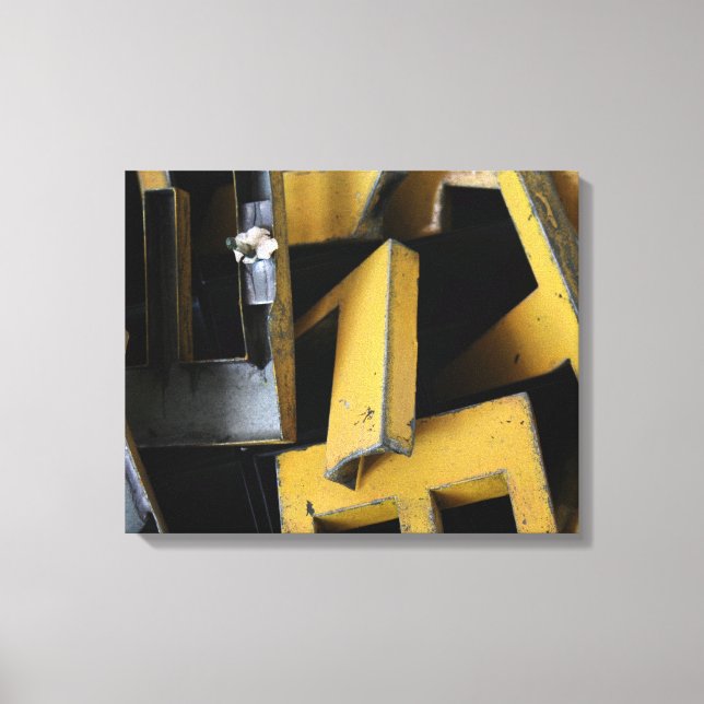 Jeux de Construction Building's Game Letter Canvas Print (Front)