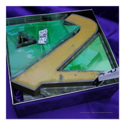 Jeux de Construction Metal Letters Boxes Poster