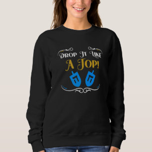Jew Fun Dreidel Saying Hanukkah Spinning Top Toy Q