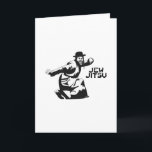 Jew Jitsu Card | Jewish Bar Mitzvah Gifts<br><div class="desc">Excellent gift for your upcoming Bar Mitzvah! 

This awesome card contains a black graphic design and black text,  looks best on a light background color.


jew humor funny jews "ju jitsu" "jew jitsu" hilarious jewish hebrew</div>