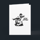 Jew Jitsu Card | Jewish Bar Mitzvah Gifts<br><div class="desc">Excellent gift for your upcoming Bar Mitzvah! 

This awesome card contains a black graphic design and black text,  looks best on a light background color.


jew humor funny jews "ju jitsu" "jew jitsu" hilarious jewish hebrew</div>