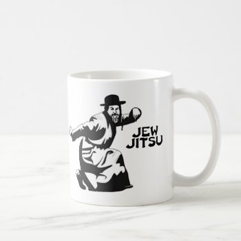 Jew Jitsu Coffee Mug | Jewish Bar Mitzvah Gifts by robby1982 at Zazzle