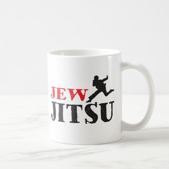 Jew Jitsu - Funny Jewish humor Coffee Mug (Right)
