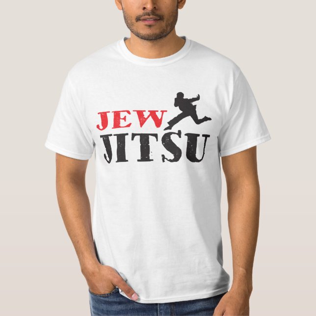 Jew Jitsu - Funny Jewish humor T-Shirt (Front)