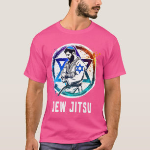 Jew Jitsu Funny Jewish Martial Arts Bjj Brazilian T-Shirt