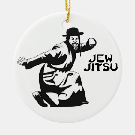 Jew Jitsu Ornament | Jewish Bar Mitzvah Gifts
