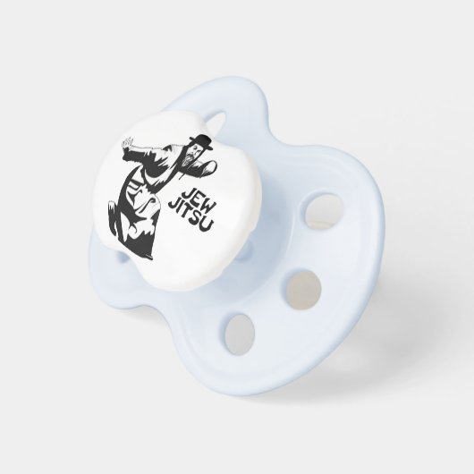 Jew Jitsu Pacifier | Jewish Bar Mitzvah Gifts (Front Right)