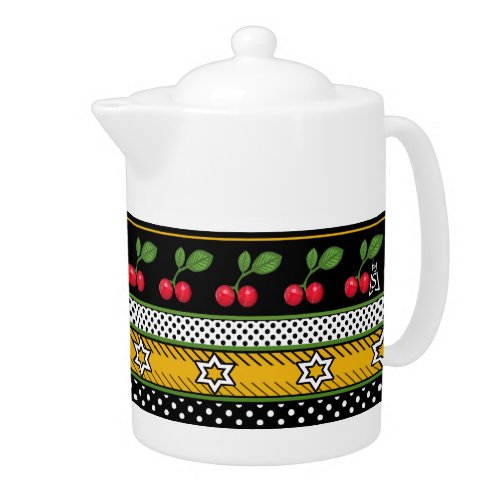 Jewcy Froop Covered Beverage Server Teapot