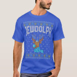 Jewdolph Ugly Hanukkah Sweater Reindeer Menorah Ch<br><div class="desc">Jewdolph Ugly Hanukkah Sweater Reindeer Menorah Chanukah T-Shirt .</div>