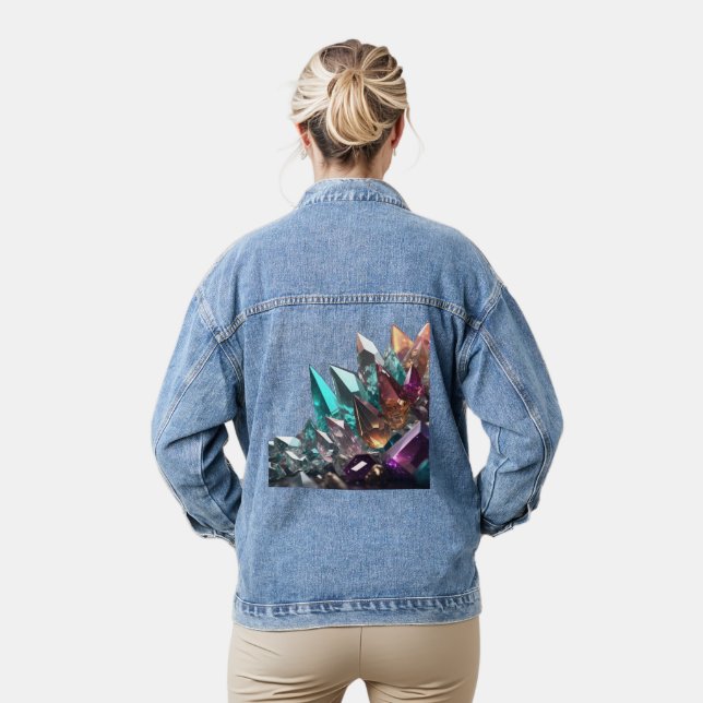 Jewel Amethyst Healing Crystals Jacket (Model)