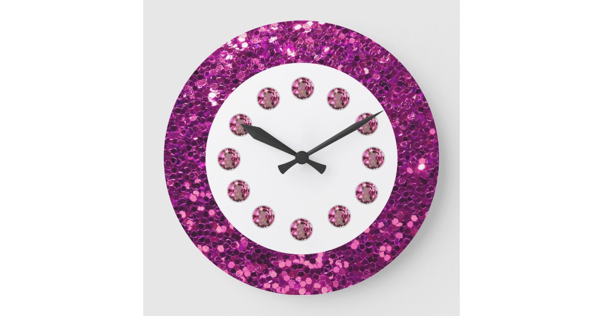 Jewel Bling Wall Clock Zazzle