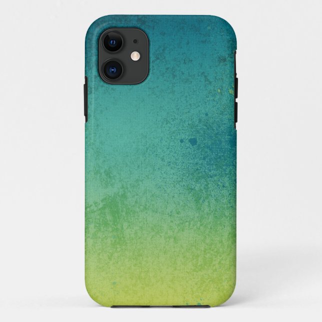 Jewel Blue Ombre iPhone Case (Back)
