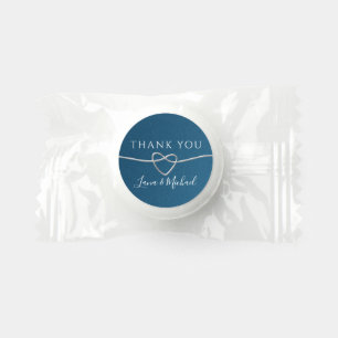 Jewel Blue Wedding Thank You Hershey Kisses Life Saver® Mints