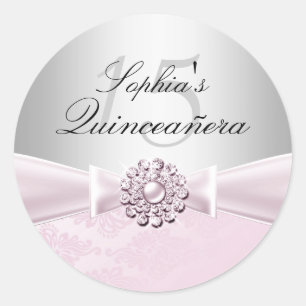 Jewel Bow Quinceanera Sticker
