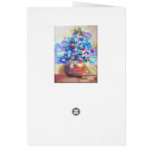 Jewel bright flowers with a handpainted look (Back)