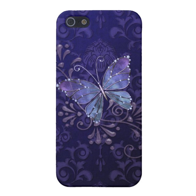Jewel Butterfly iPhone Case (Back)
