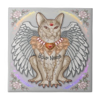 Cat Gargoyle Tile