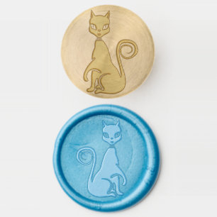 jewel cat wax seal stamp