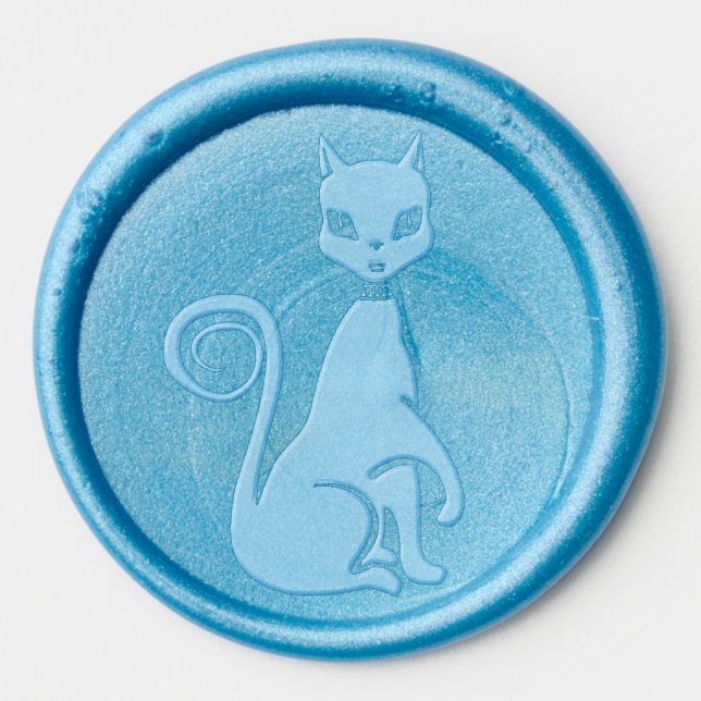 jewel cat wax seal stickers (Front)