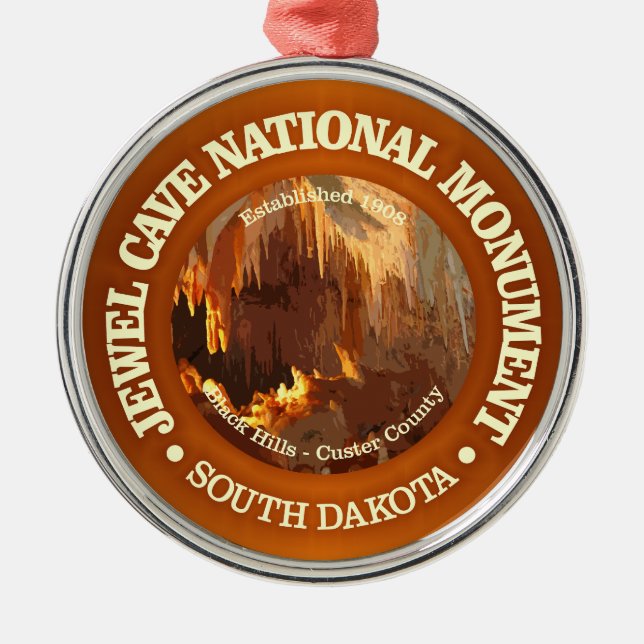 Jewel Cave (NM) Metal Ornament (Front)