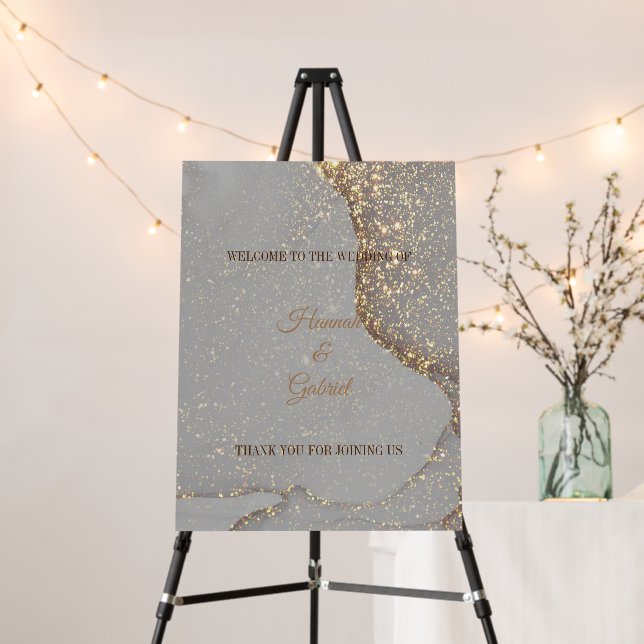 JEWEL COLLECTION Script Wedding Foam Boards (In Situ (Stand))