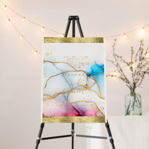 JEWEL COLLECTION Script Welcome Sign Foam Boards 