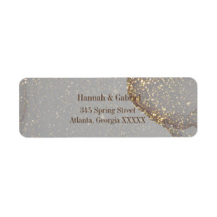 JEWEL COLLECTION Silver & Gold address labels
