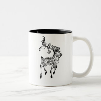Jewel Deer Two-Tone Coffee Mug