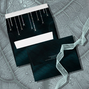Jewel Drop Wedding Teal ID830 Envelope
