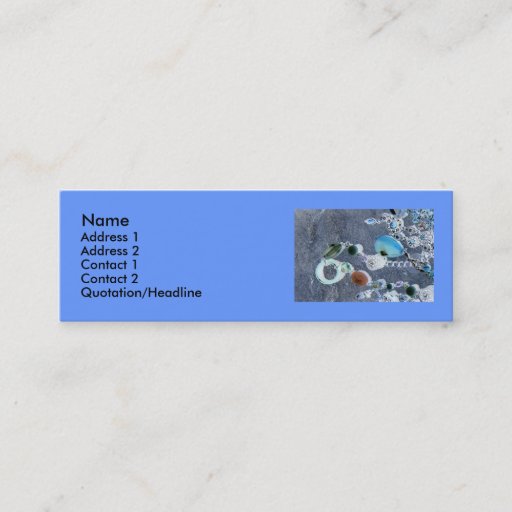 Customizable Jewel Effect Pofile Card Business Card