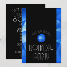 Jewel Facets Minimalist Holiday Party
