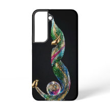 Jewel Galaxy Flame with Gold Birds Luxury Case
