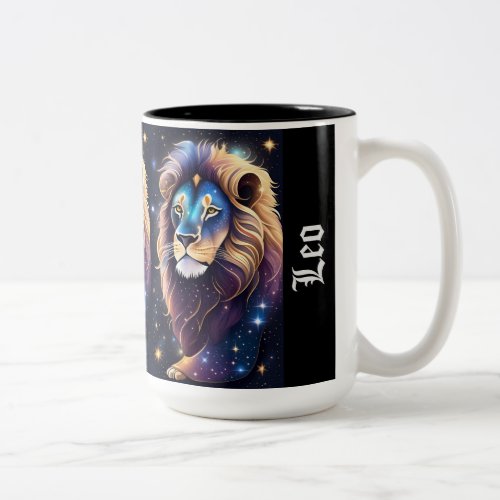 Jewel Galaxy Zodiac Leo Two_Tone Coffee Mug