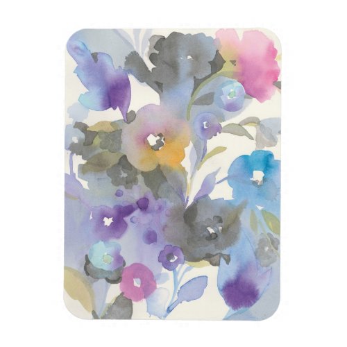 Jewel Garden  Purple Pastel Petals Magnet