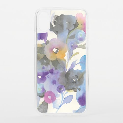 Jewel Garden  Purple Pastel Petals iPhone XS Case